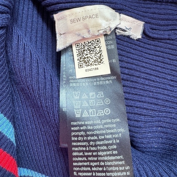 Tommy Hilfiger Denim Blue Off Shoulder Stretchy Bodycon Dress (M) - Picture 10 of 11